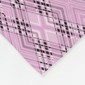 Geometric pattern retro pink diamonds fleecedecke (Ecke)