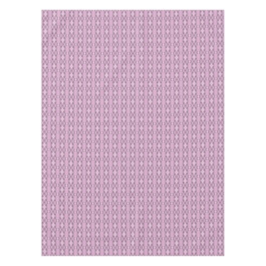 Geometric pattern retro pink diamonds tischdecke (Vorderseite)