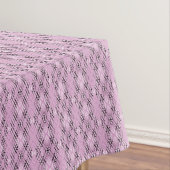 Geometric pattern retro pink diamonds tischdecke (Beispiel)