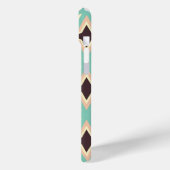 Geometric pattern with alternating dark star shape Case-Mate iPhone hülle (Rückseite / Links)