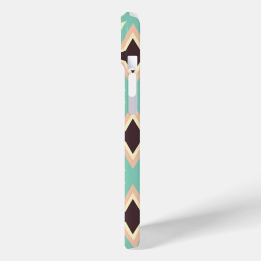 Geometric pattern with alternating dark star shape Case-Mate iPhone hülle (Rückseite / Links)