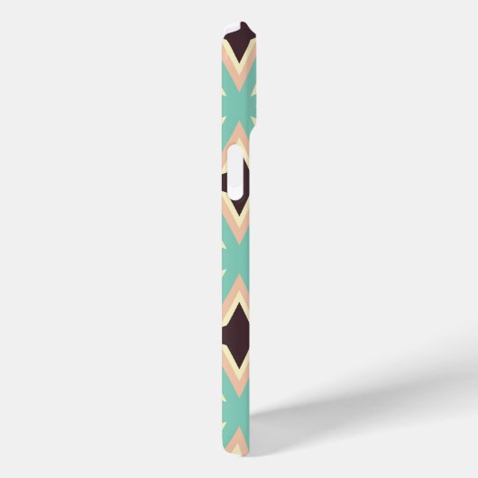 Geometric pattern with alternating dark star shape Case-Mate iPhone hülle (Rückseite / Rechts)