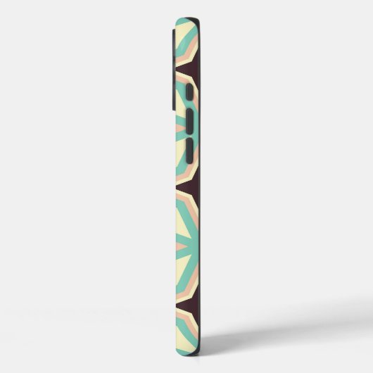 Geometric pattern with alternating dark star shape Case-Mate iPhone hülle (Rückseite / Links)