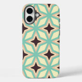 Geometric pattern with alternating dark star shape Case-Mate iPhone hülle (Rückseite)