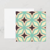 Geometric pattern with alternating dark star shape dankeskarte (Vorne/Hinten)