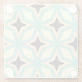Geometric pattern with alternating dark star shape glasuntersetzer (Rückseite)