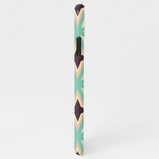 Geometric pattern with alternating dark star shape iPhone hülle (Rechte Seite)