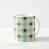 Geometric pattern with alternating dark star shape kaffeetasse (VorderseiteRechts)