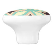 Geometric pattern with alternating dark star shape keramikknauf (Seitenansicht)