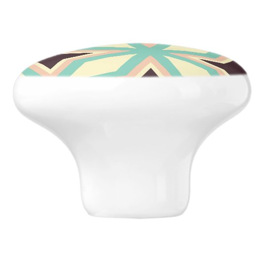 Geometric pattern with alternating dark star shape keramikknauf (Seitenansicht)