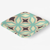 Geometric pattern with alternating dark star shape pappteller (Gewinkelt)