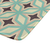 Geometric pattern with alternating dark star shape schneidebrett (Ecke)