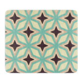 Geometric pattern with alternating dark star shape schneidebrett (Vorderseite)