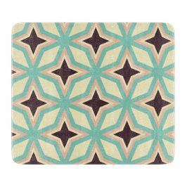 Geometric pattern with alternating dark star shape schneidebrett