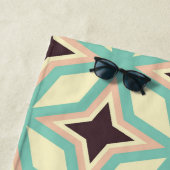 Geometric pattern with alternating dark star shape strandtuch (Beispiel)