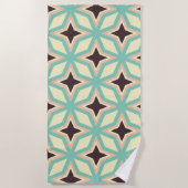 Geometric pattern with alternating dark star shape strandtuch (Vorderseite)