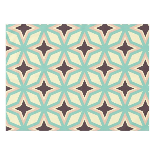 Geometric pattern with alternating dark star shape tischdecke (Vorderseite (Horizontal))