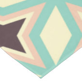 Geometric pattern with alternating dark star shape tischdecke (Schrägansicht)
