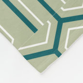 Geometric pattern with interlocking hexagons fleecedecke (Ecke)