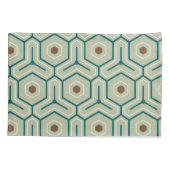 Geometric pattern with interlocking hexagons kissenbezug (Rückseite-Links)