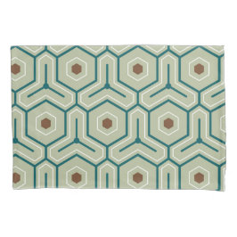 Geometric pattern with interlocking hexagons kissenbezug