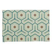 Geometric pattern with interlocking hexagons kissenbezug (Vorderseite-Rechts)