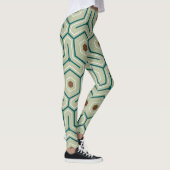 Geometric pattern with interlocking hexagons leggings (Rechts)