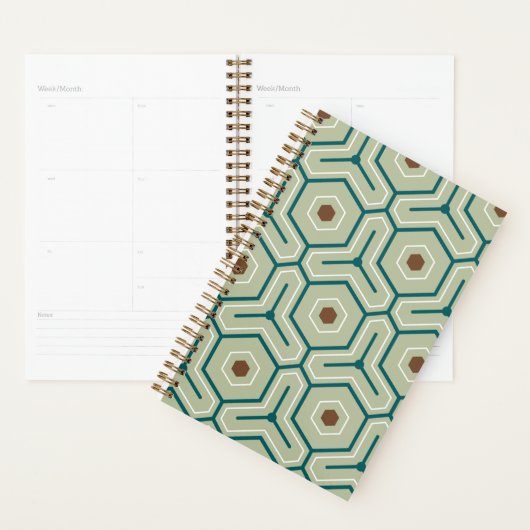 Geometric pattern with interlocking hexagons planer (Anzeige)