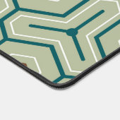 Geometric pattern with interlocking hexagons schreibtischunterlage (Ecke)