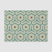 Geometric pattern with interlocking hexagons seidenpapier (Vorderseite)