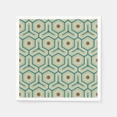 Geometric pattern with interlocking hexagons serviette (Vorderseite)