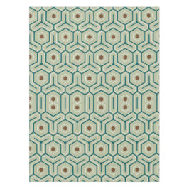 Geometric pattern with interlocking hexagons tischdecke