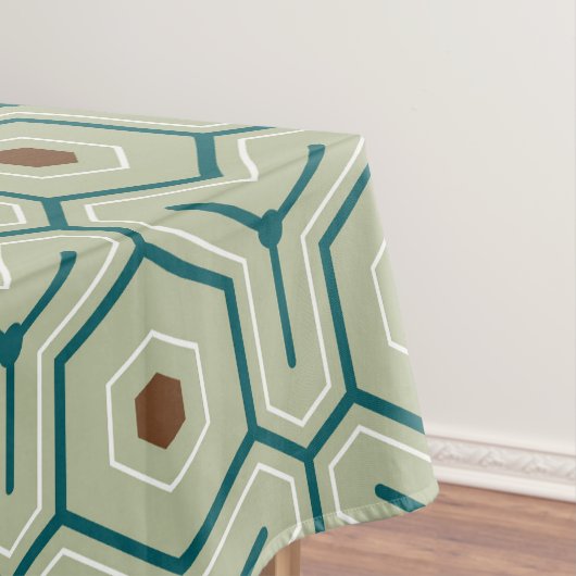 Geometric pattern with interlocking hexagons tischdecke (Beispiel)