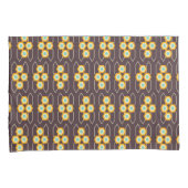 Geometric pattern with orange and blue hexagons kissenbezug (Vorderseite-Rechts)