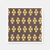 Geometric pattern with orange and blue hexagons serviette (Vorderseite)