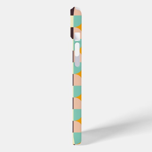 Geometric pattern with overlapping half-circles Case-Mate iPhone hülle (Rückseite / Links)