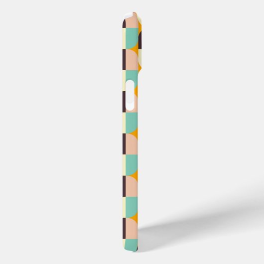 Geometric pattern with overlapping half-circles Case-Mate iPhone hülle (Rückseite / Rechts)