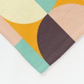 Geometric pattern with overlapping half-circles fleecedecke (Ecke)