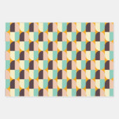 Geometric pattern with overlapping half-circles geschenkpapier set (Vorderseite 2)