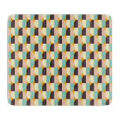 Geometric pattern with overlapping half-circles schneidebrett (Vorderseite)