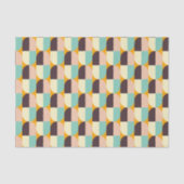 Geometric pattern with overlapping half-circles seidenpapier (Vorderseite)