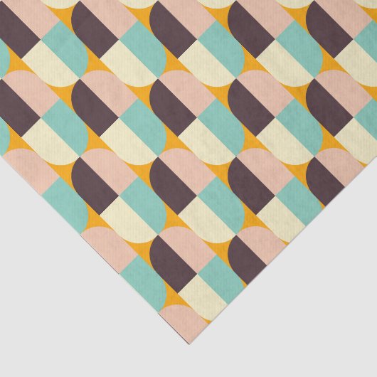 Geometric pattern with overlapping half-circles seidenpapier (Ausschnitt)