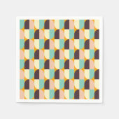 Geometric pattern with overlapping half-circles serviette (Vorderseite)