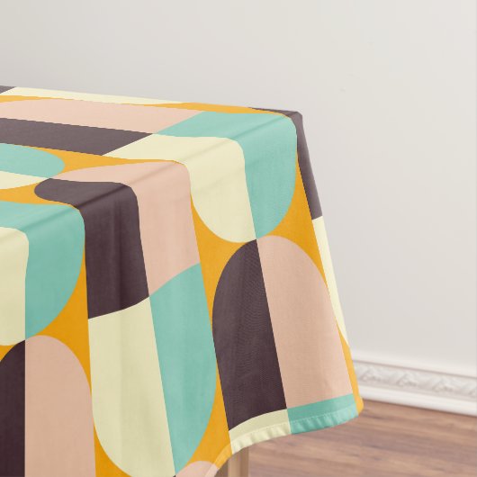 Geometric pattern with overlapping half-circles tischdecke (Beispiel)