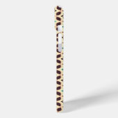  Geometric pattern with star shapes in brown and t Case-Mate iPhone Hülle (Rückseite / Links)