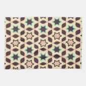  Geometric pattern with star shapes in brown and t Geschirrtuch (Horizontal)