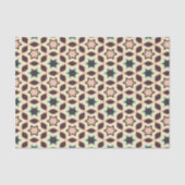  Geometric pattern with star shapes in brown and t Seidenpapier (Vorderseite)