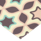  Geometric pattern with star shapes in brown and t Tischdecke (Schrägansicht)