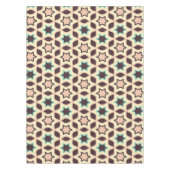  Geometric pattern with star shapes in brown and t Tischdecke (Vorderseite)