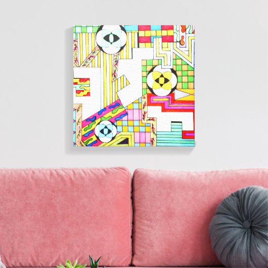 Geometric Patterns Leinwanddruck (Insitu (Wohnzimmer))